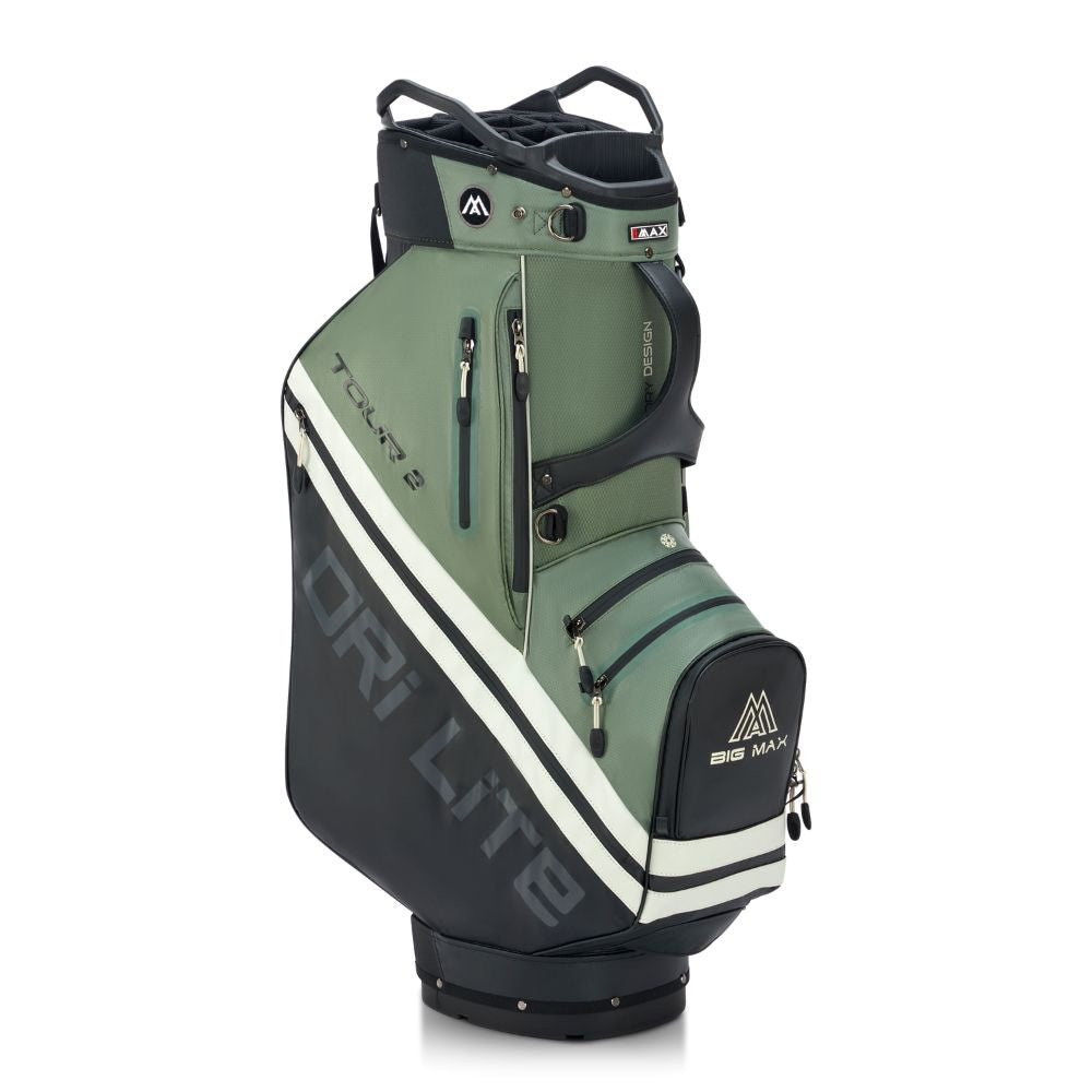 Big Max Dri Lite Tour 2 Golf Cart Bag 2026 - Black / Olive / Off White