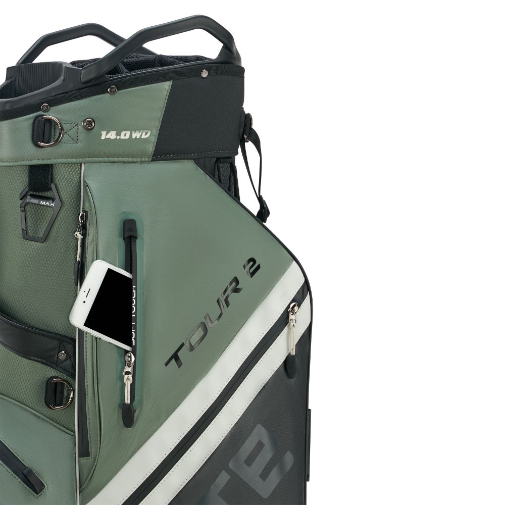 Big Max Dri Lite Tour 2 Golf Cart Bag 2026 - Black / Olive / Off White