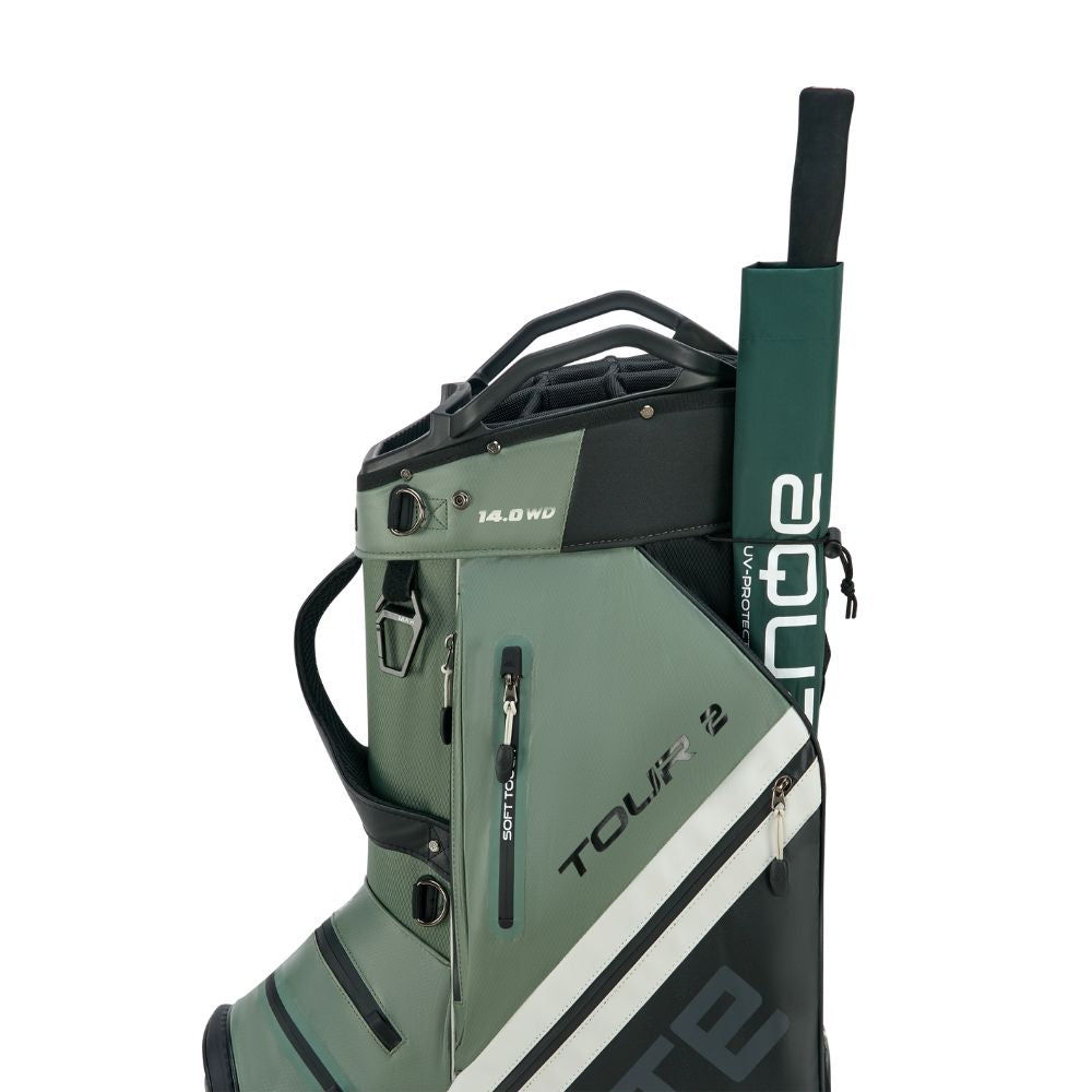 Big Max Dri Lite Tour 2 Golf Cart Bag 2026 - Black / Olive / Off White