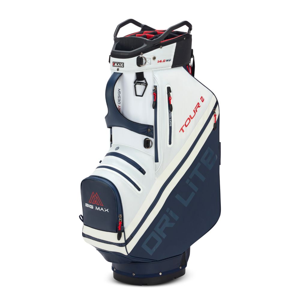 Big Max Dri Lite Tour 2 Golf Cart Bag 2026 - Red / White / Navy Red / White / Navy
