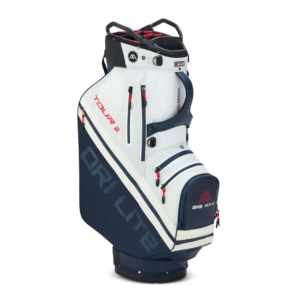 Big Max Dri Lite Tour 2 Golf Cart Bag 2026 - Red / White / Navy