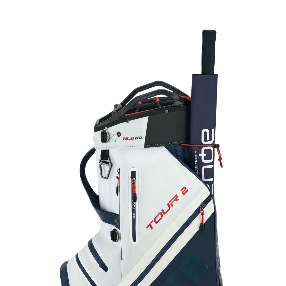 Big Max Dri Lite Tour 2 Golf Cart Bag 2026 - Red / White / Navy