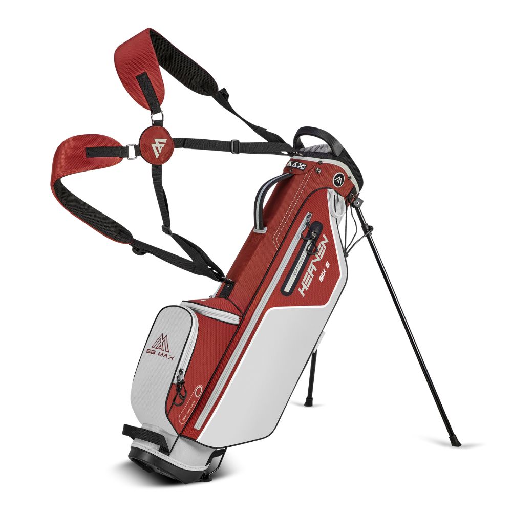 Big Max Heaven Six G Golf Stand Bag - Merlot / Off White Merlot / Off White