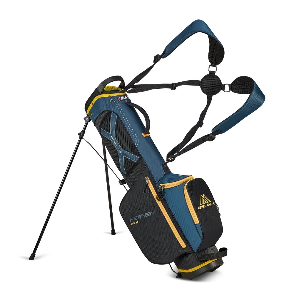 Big Max Heaven Six G Golf Stand Bag - Navy / Black / Ray Flower