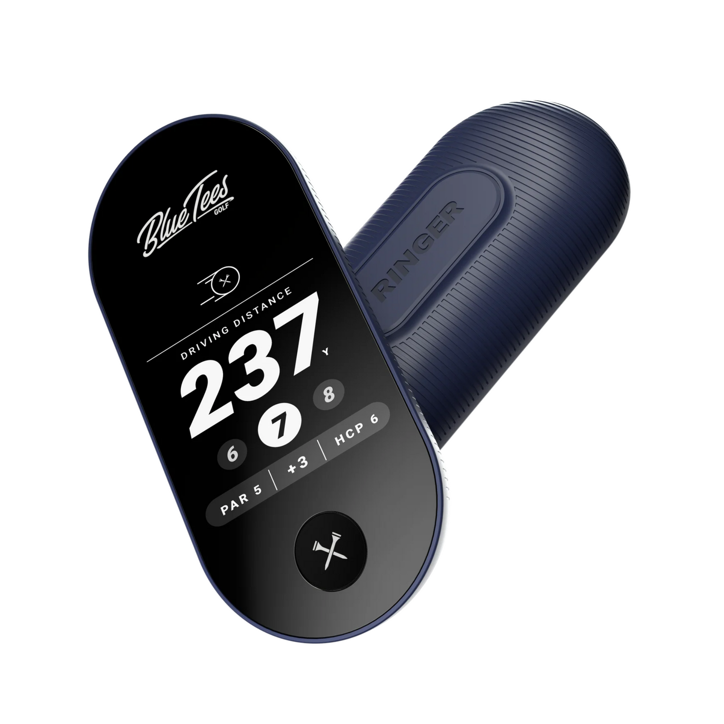 Blue Tees Ringer Handheld Golf GPS Device   