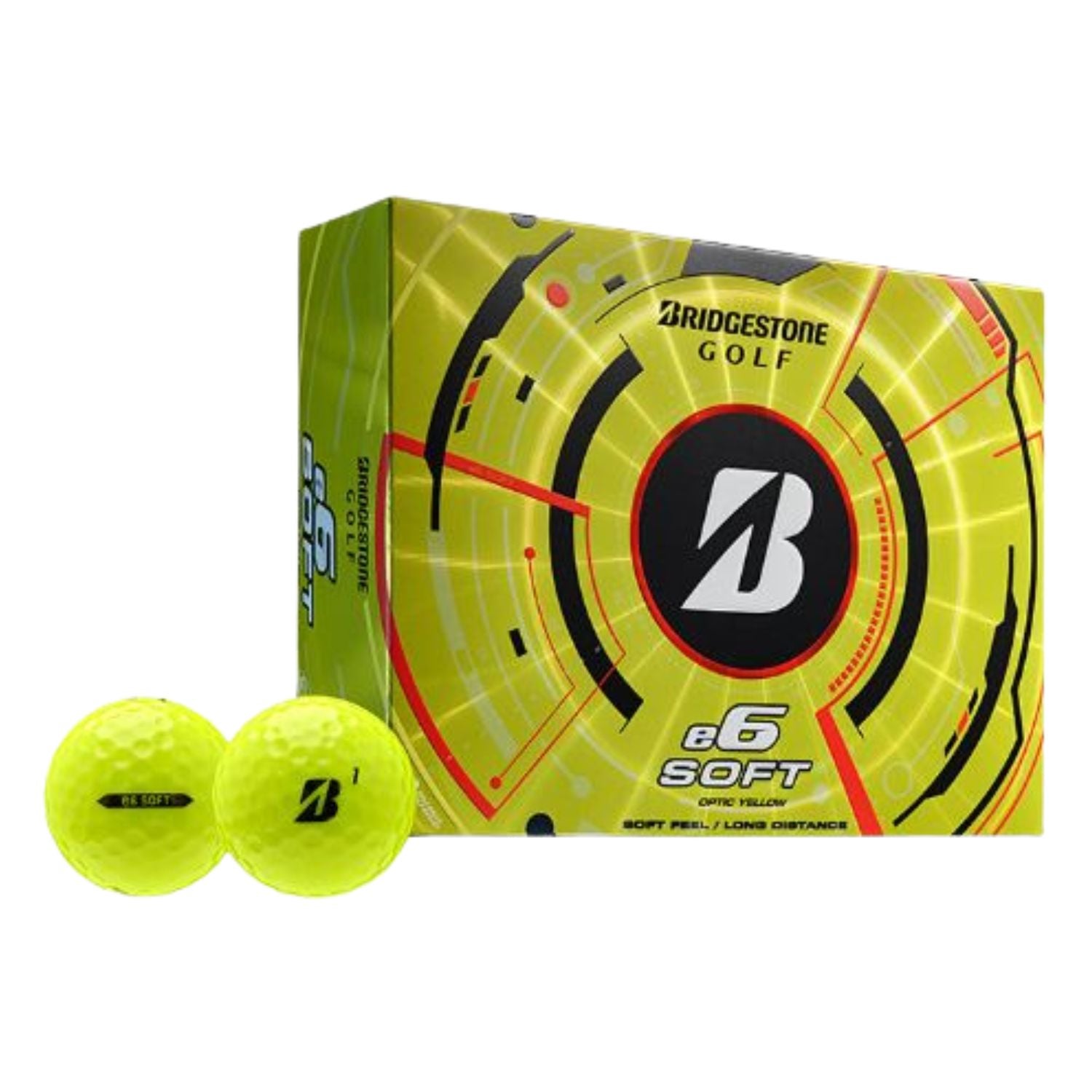 Bridgestone e6 Soft Golf Balls 2025 - Yellow Yellow