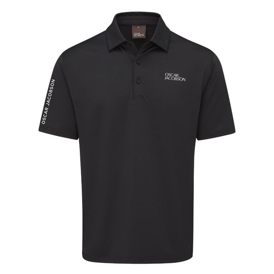 Oscar Jacobson Bullock Tour Golf Polo Shirt 2024 - Black Black M 