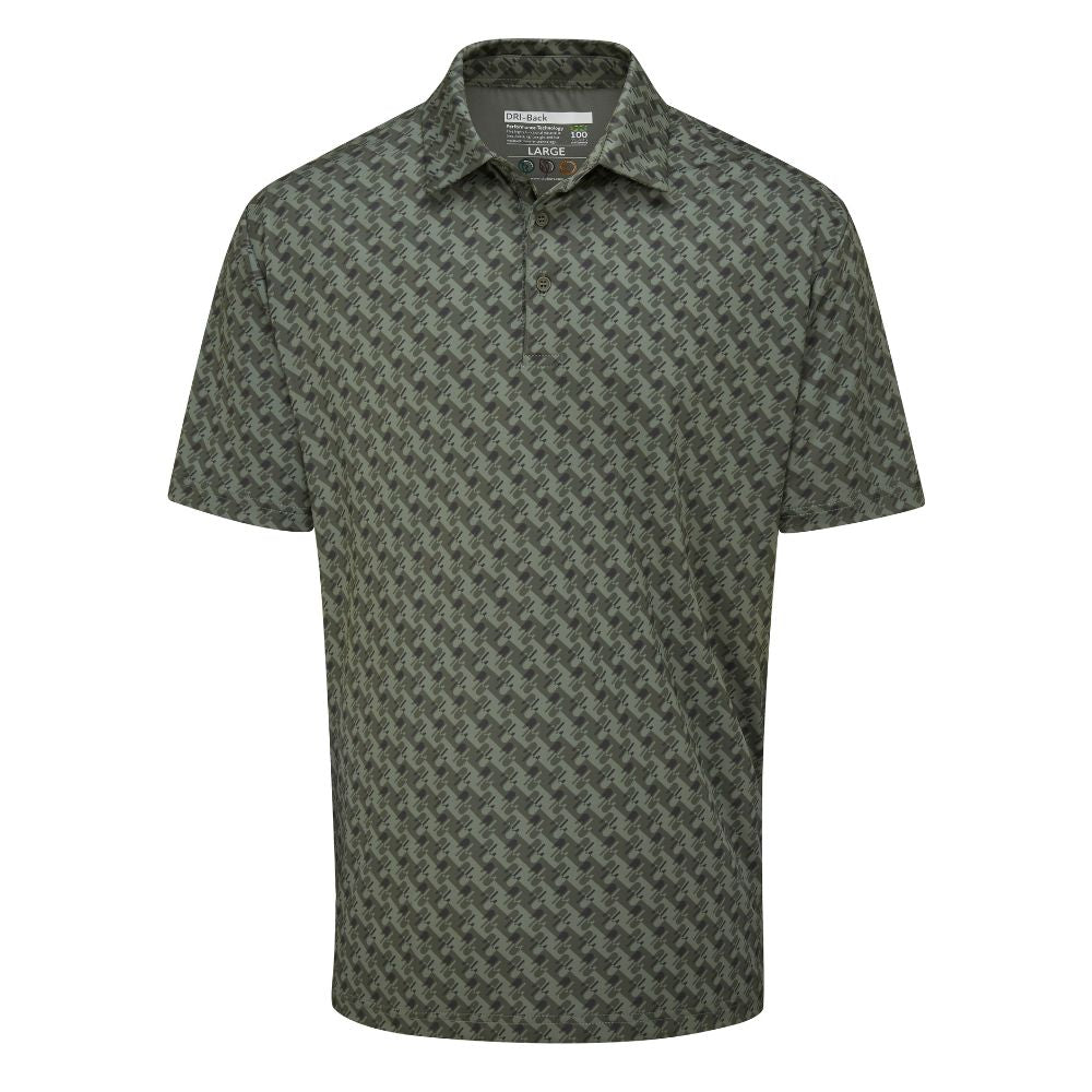 Stuburt Buzzard Golf Polo Shirt Khaki Size M