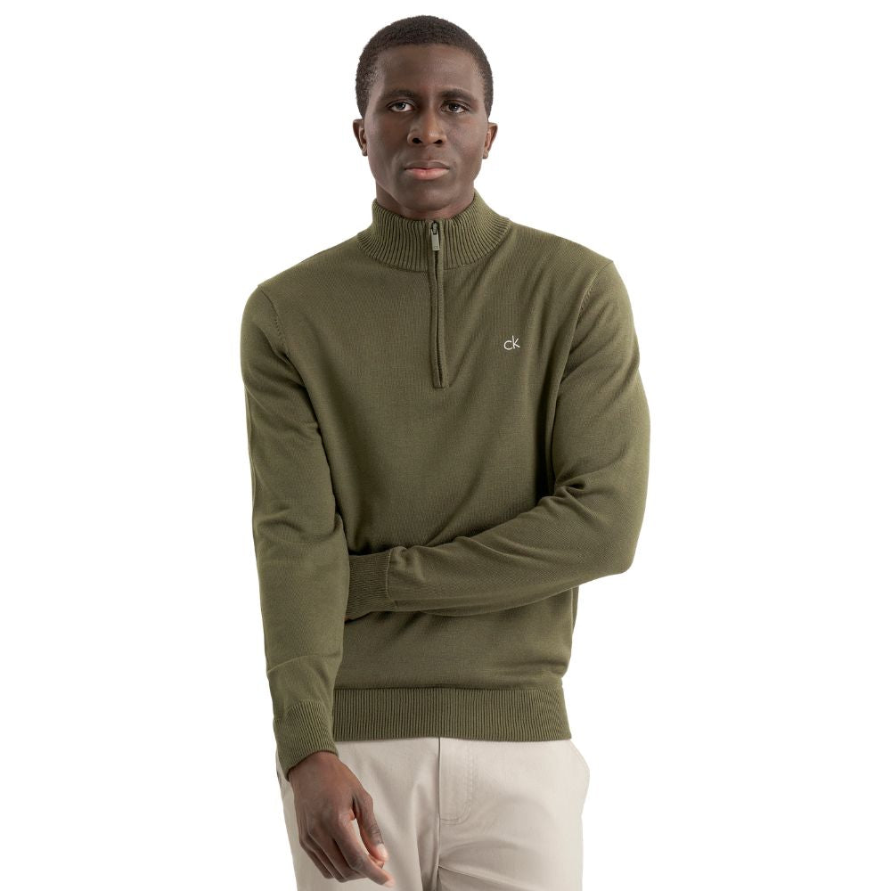 Calvin Klein Avenue 1/2 Zip Golf Top 2026 - C10270 Olive