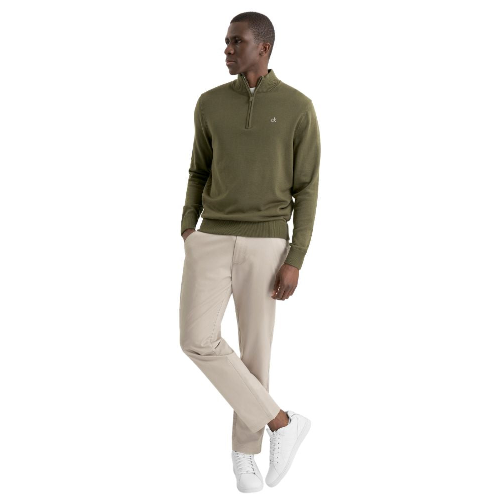 Calvin Klein Avenue 1/2 Zip Golf Top 2026 - C10270 Olive