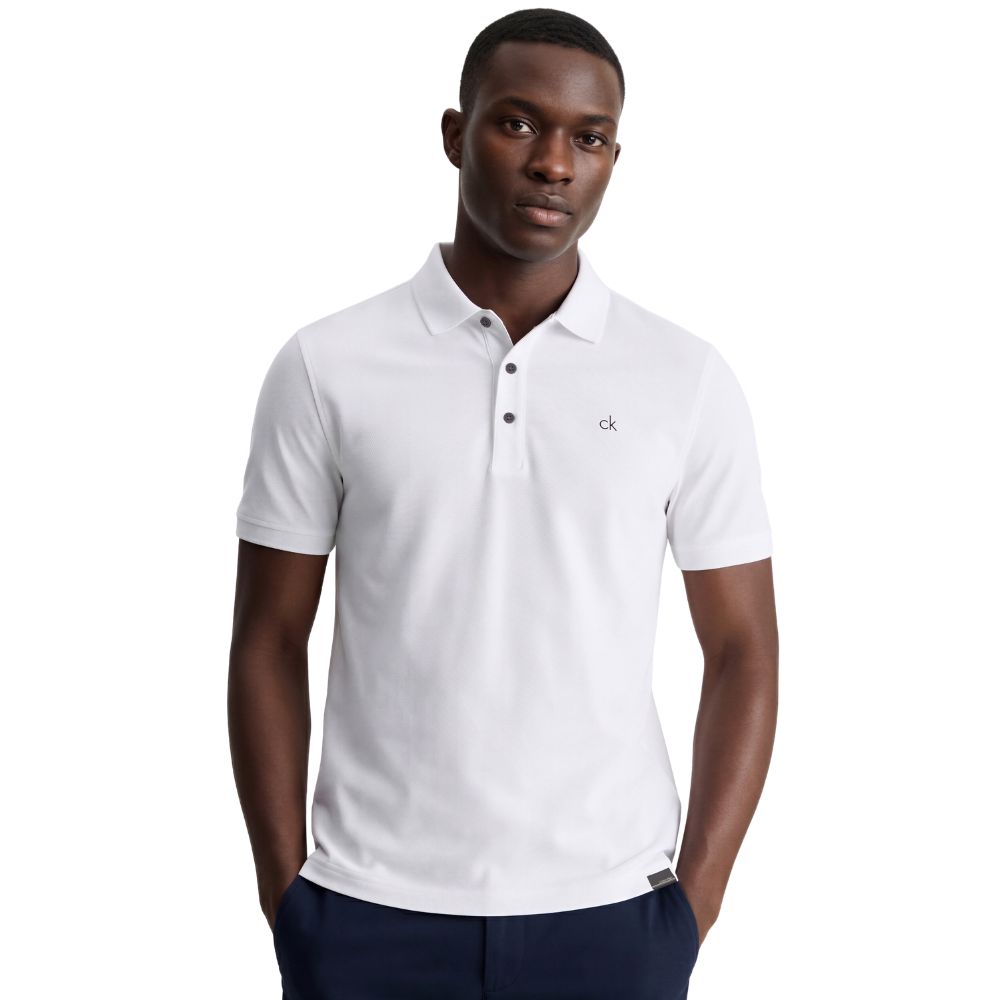 Calvin Klein Metro Golf Polo Shirt 2026 - C10443 White