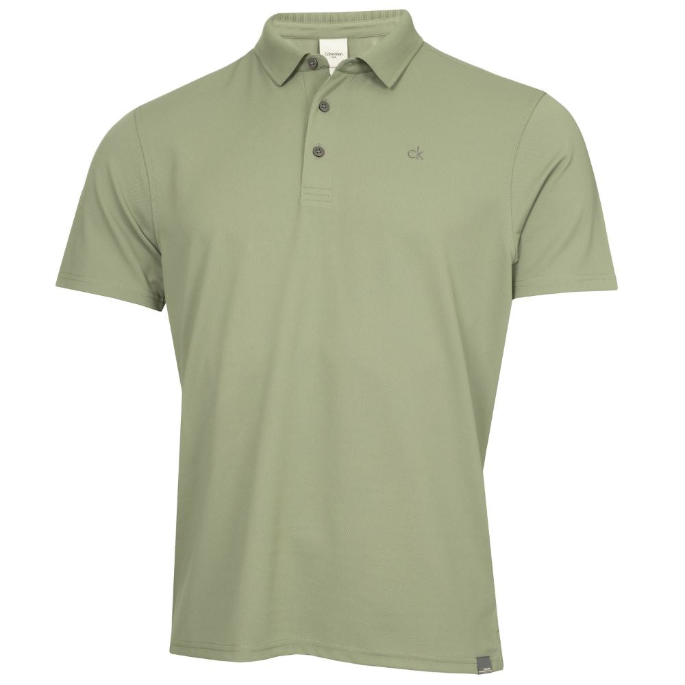 Calvin Klein Metro Golf Polo Shirt 2026 - C10443 Olive Green Olive Green S