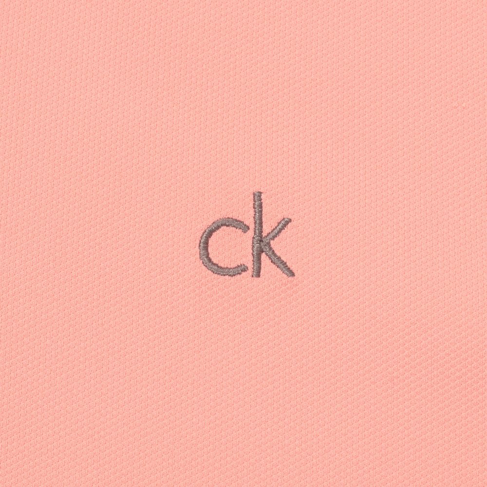 Calvin Klein Metro Golf Polo Shirt 2026 - C10443 Coral Almond