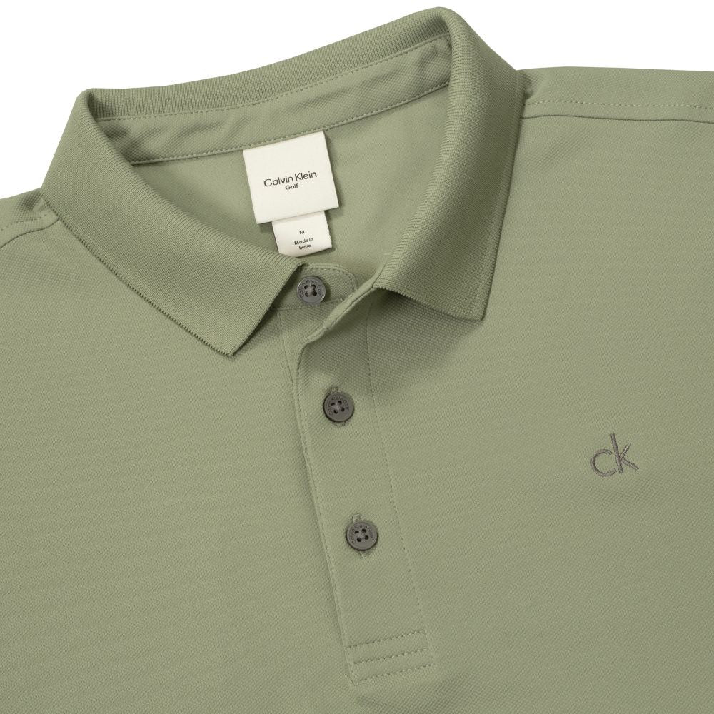 Calvin Klein Metro Golf Polo Shirt 2026 - C10443 Olive Green