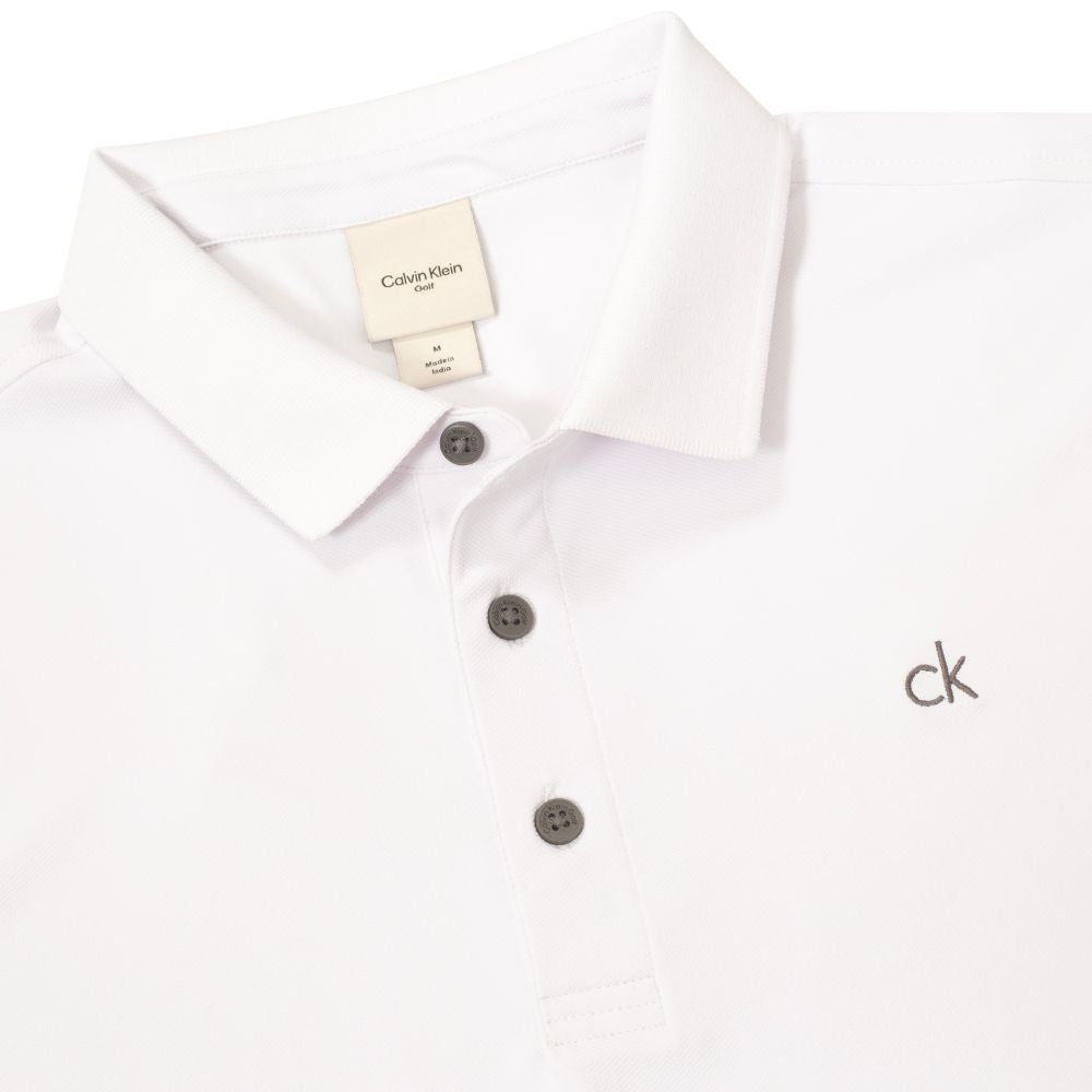 Calvin Klein Metro Golf Polo Shirt 2026 - C10443 White