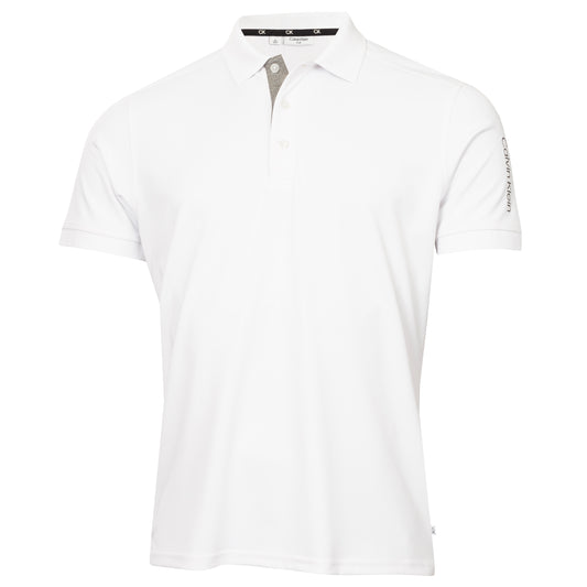 Calvin Klein Club Golf Polo Shirt C9951 - Brilliant White Brilliant White S