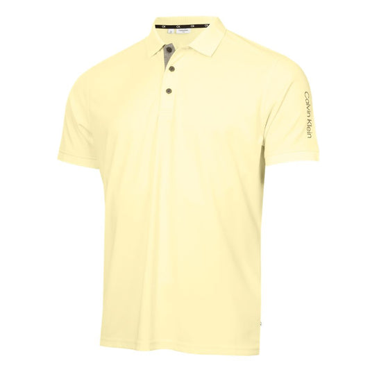 Calvin Klein Club Golf Polo Shirt C9951 - Lemon Lemon S