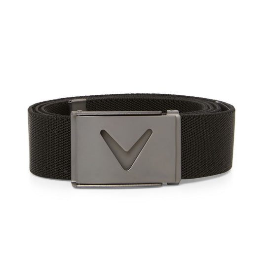Callaway Golf V-Logo Mens Web Belt CGASE0R3 - Caviar Caviar 002