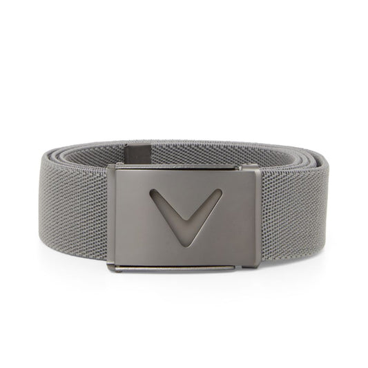 Callaway Golf V-Logo Mens Web Belt CGASE0R3 - Griffin Grey Griffin 050