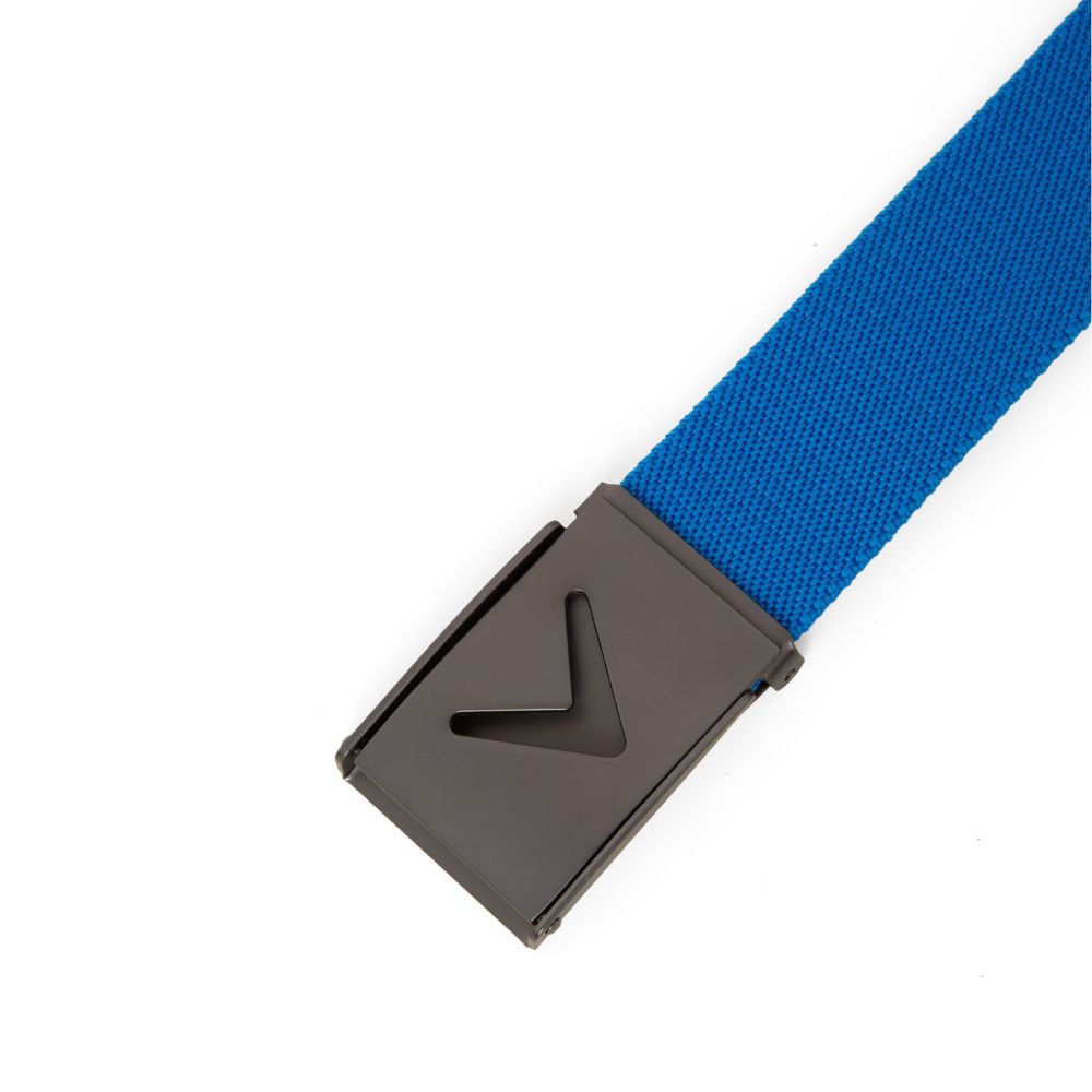 Callaway Golf V-Logo Mens Web Belt CGASE0R3 - Skydiver Blue   