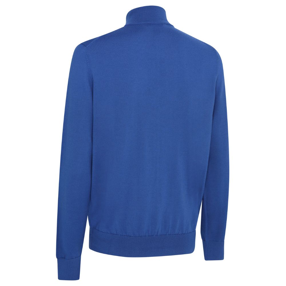 Callaway Blended Merino 1/4 Zip Mens Golf Sweater CGGF80M1 - Galaxy Blue