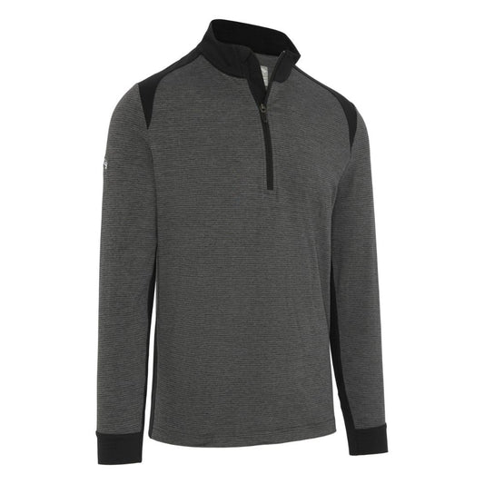 Callaway Soft Touch Blocked 1/4 Zip Mens Golf Top 2025 - Black Heather Black Heather 003 M