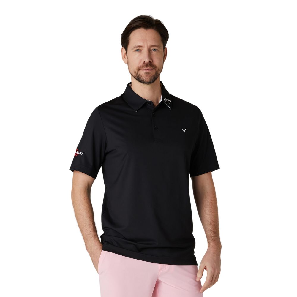 Callaway Golf Odyssey 3 Chev Polo Shirt CGKSE062 - Caviar Caviar 002 M 