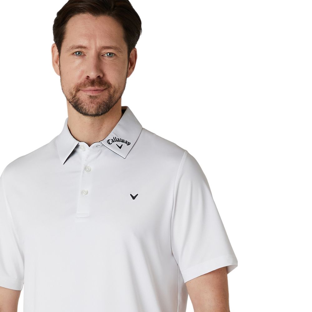 Callaway Odyssey 3 Chev Golf Polo Shirt CGKSE062 - White