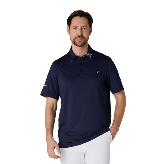 Callaway Odyssey 3 Chev Golf Polo Shirt - Peacoat Peacoat 410 M