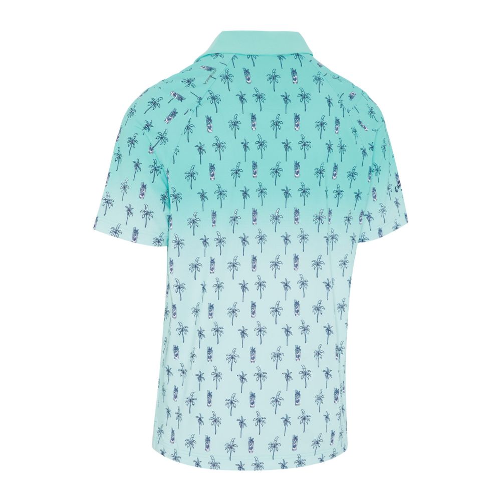 Callaway Golf Mojito Ombre Print Polo Shirt CGKSE099 - Limpet Shell   