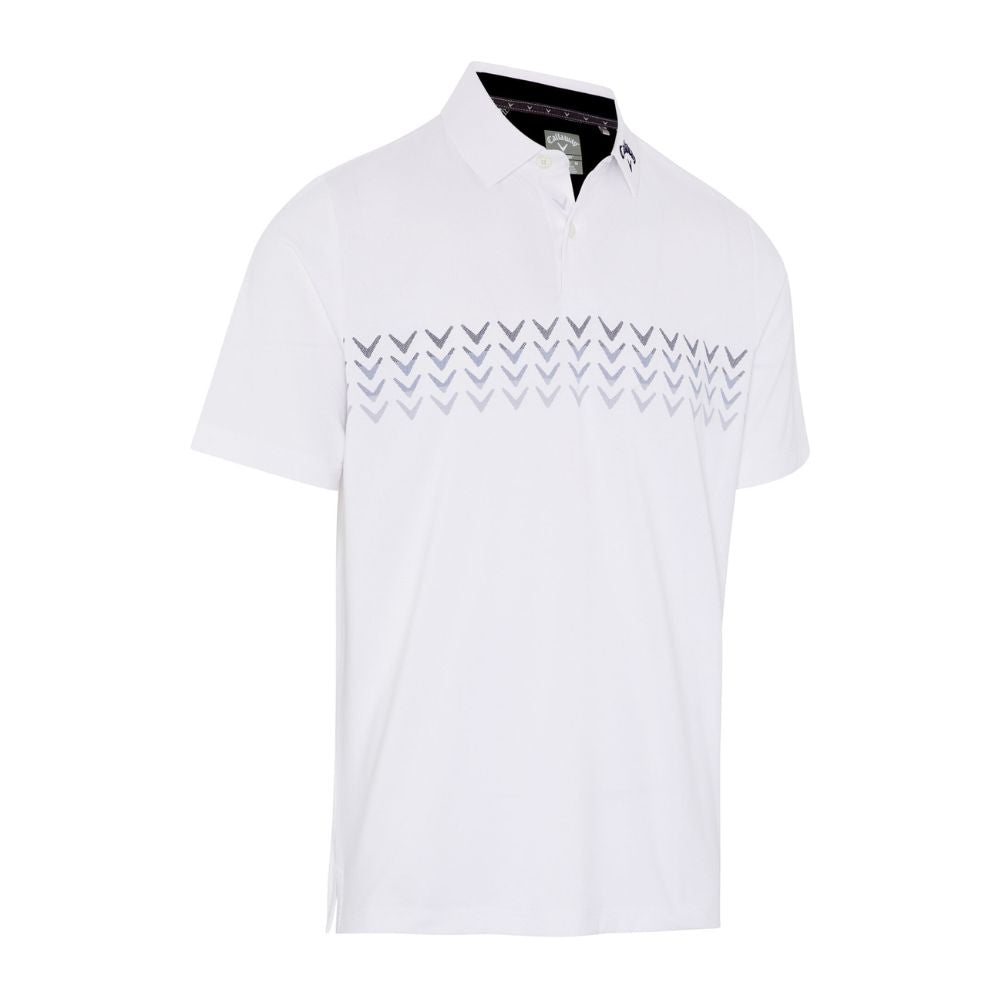 Callaway Golf Chev Block Polo Shirt CGKSE0A0 - White   