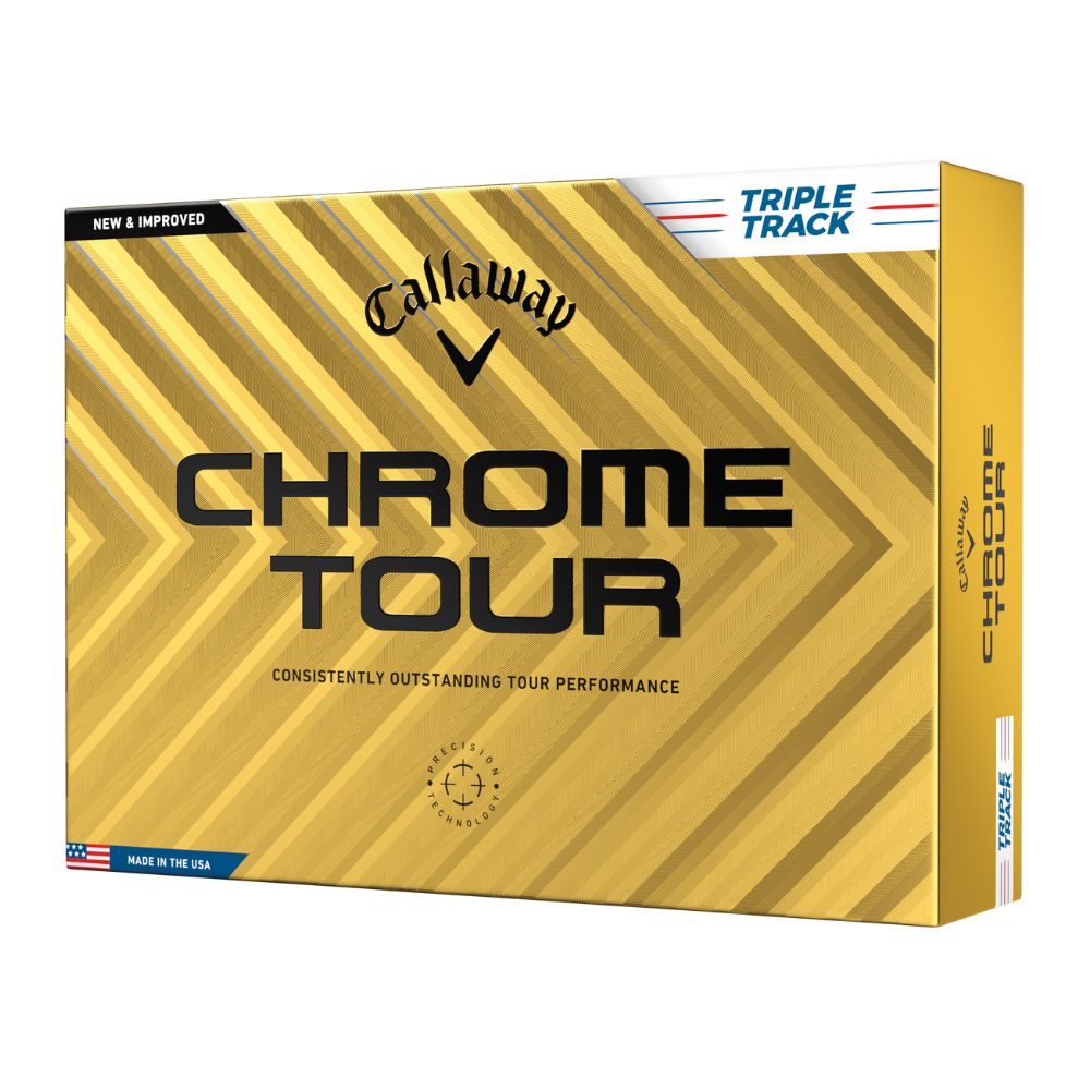 Callaway Golf Chrome Tour Triple Track Golf Balls 2024 - White 4 for 3 Offer   