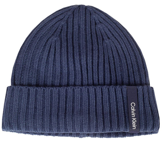 Calvin Klein Albon Ribbed Golf Beanie 2026 - CKMA26211 Dark Denim Dark Denim
