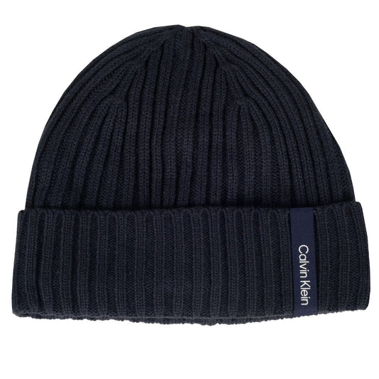Calvin Klein Albon Ribbed Golf Beanie 2026 - CKMA26211 Navy Navy