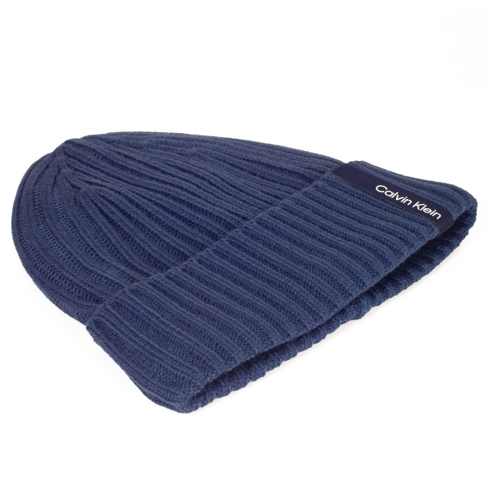 Calvin Klein Albon Ribbed Golf Beanie 2026 - CKMA26211 Dark Denim