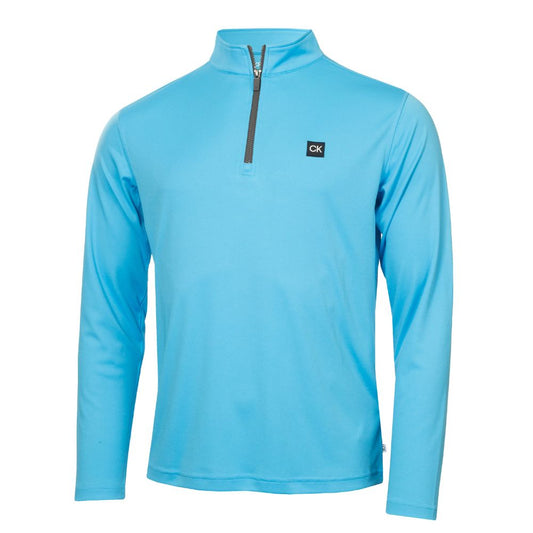 Calvin Klein Westgate 1/2 Zip Golf Pullover Top 2025 CKMS24888 - Aquarius Aquarius M