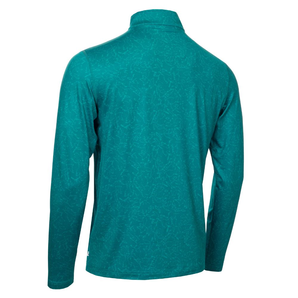 Calvin Klein Printed Newport 1/2 Zip Golf Top 2025 CKMS25956 - Sea Green