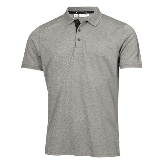 Calvin Klein Club Golf Polo Shirt C9951 - Grey Marl Grey Marl S