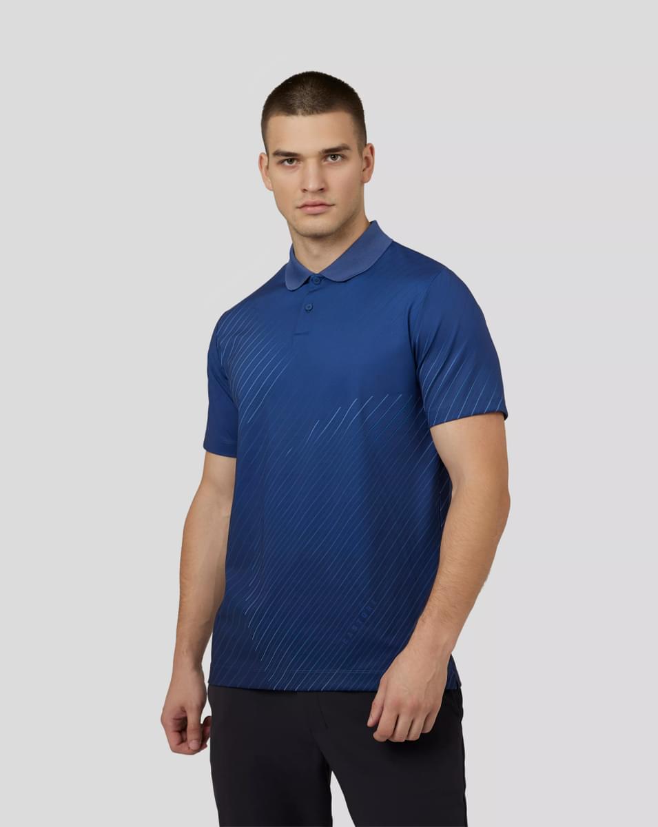 Castore Golf Performance Geo Print Polo Shirt CMA30176   