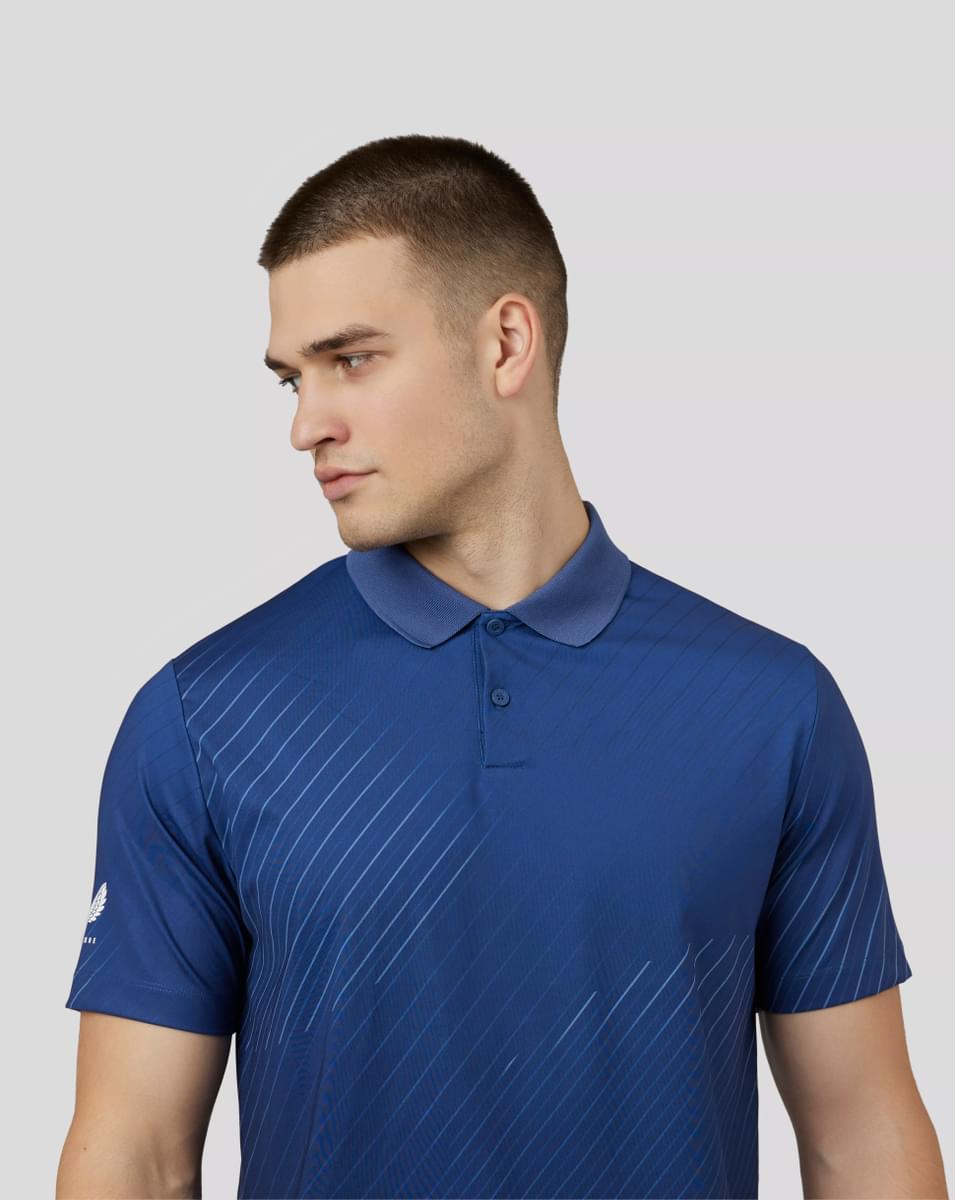 Castore Golf Performance Geo Print Polo Shirt CMA30176   