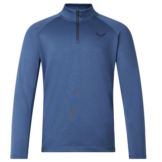 Castore Golf Performance Soft Shell Tech 1/2 Zip CMB40533 Oceana Blue M 