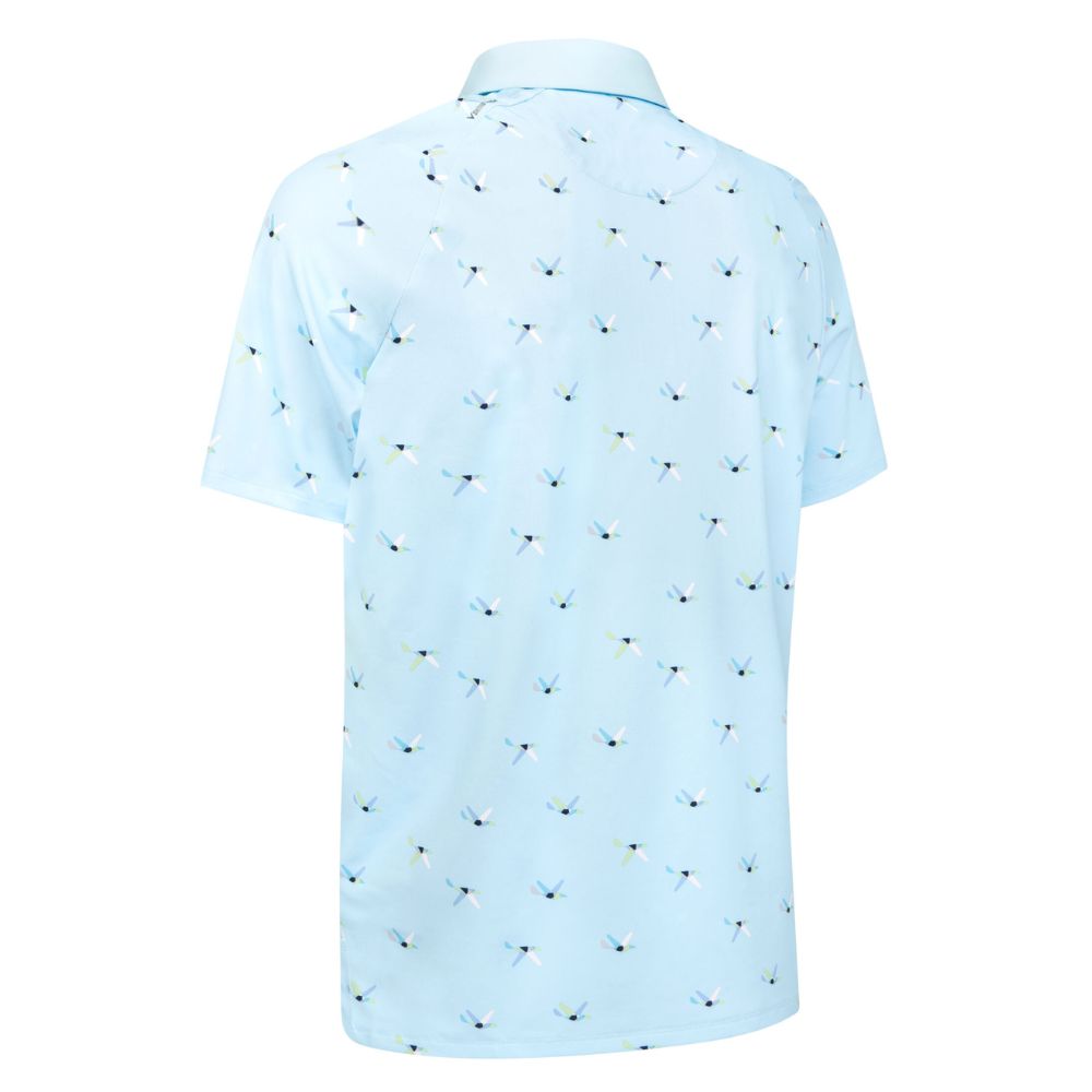 Callaway All Over Birdie Mens Golf Polo Shirt 2025 - Artic Paradise