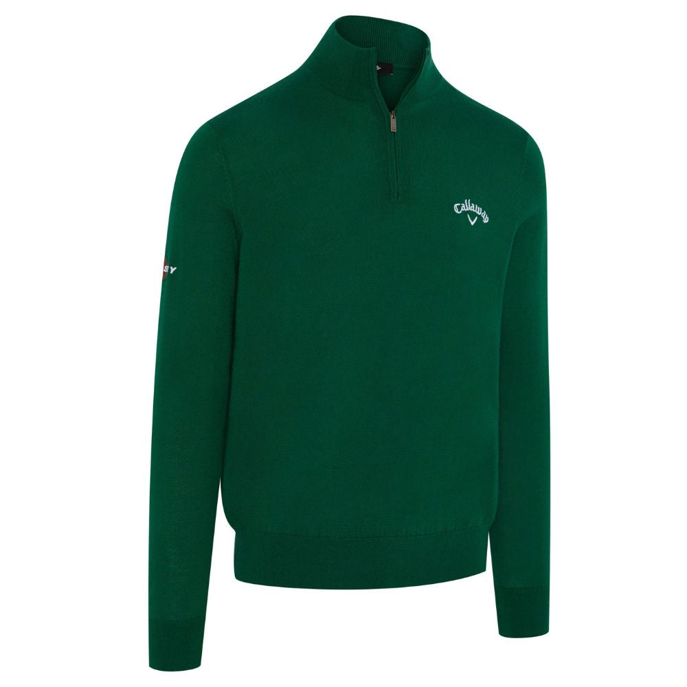 Callaway Odyssey Merino Mix 1/4 Zip Golf Sweater 2026 - CGGF80M1-304 Deep Galapaogos Green 304 M