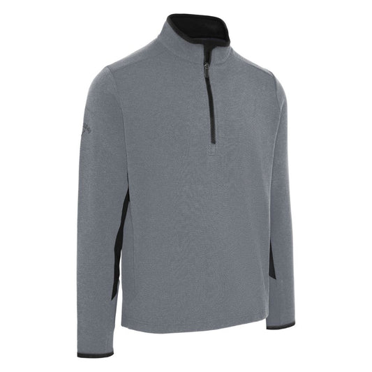 Callaway Blocked 1/4 Zip Mens Golf Pullover 2025 - Concrete Concrete M
