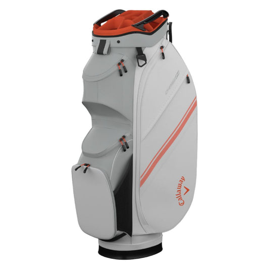 Callaway Chase 14 Cart Golf Bag 2025 - White / Silver / Orange White / Silver / Orange