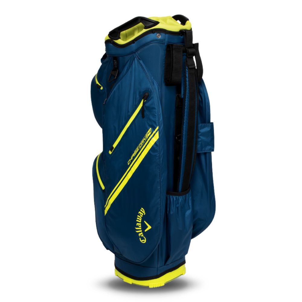 Callaway Chase Dry 14 Cart Golf Bag 2025 - Navy / Flo Yellow