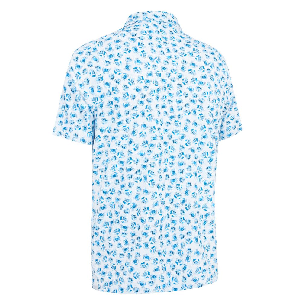 Callaway Crab Novelty Mens Golf Polo Shirt 2025 - Bright White