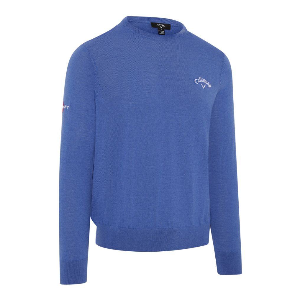Callaway Odyssey Merino Mix Crewneck Golf Sweater 2026 - CGGFF0T9-418 Light Magnetic Blue Heather 418 M