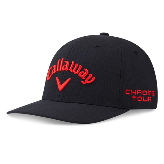 Callaway Elyte Tour Authentic Performance Pro Golf Cap 2025 - Black / Red Black / Red