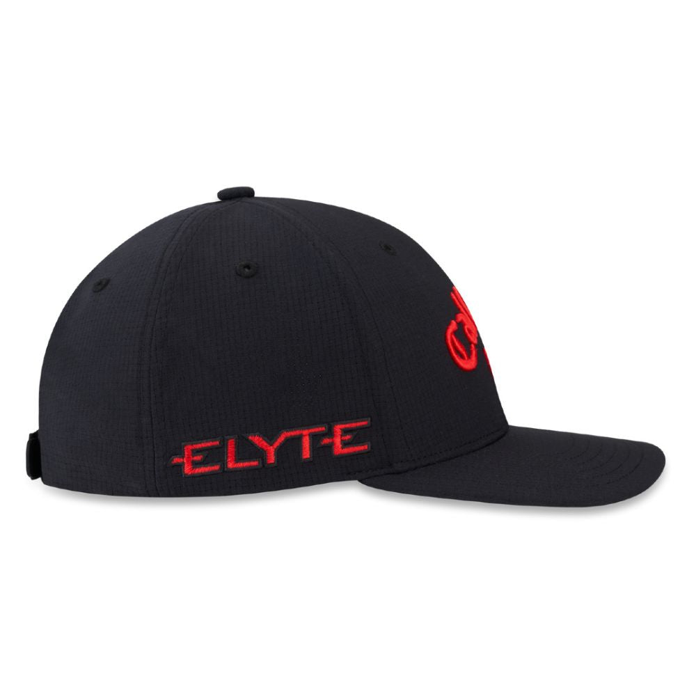 Callaway Elyte Tour Authentic Performance Pro Golf Cap 2025 - Black / Red